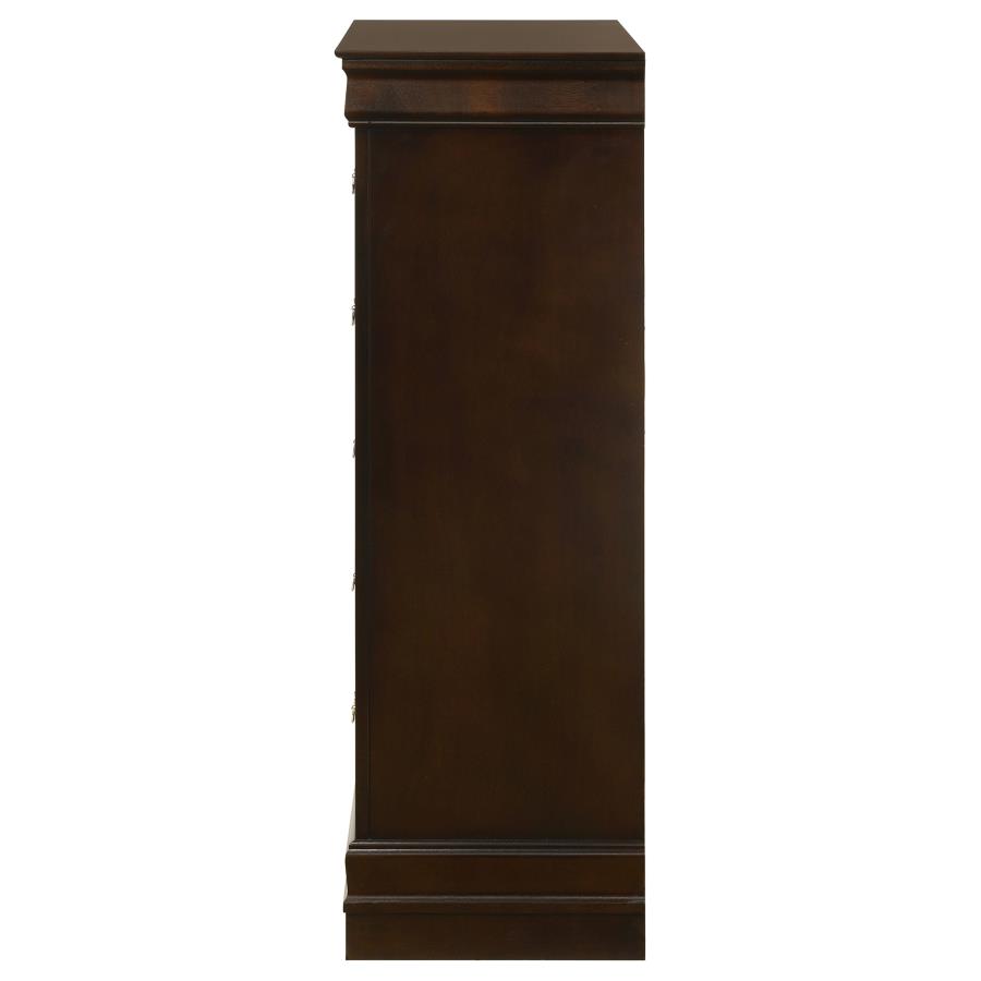 (image for) Louis Philippe 5-drawer Bedroom Chest Cappuccino