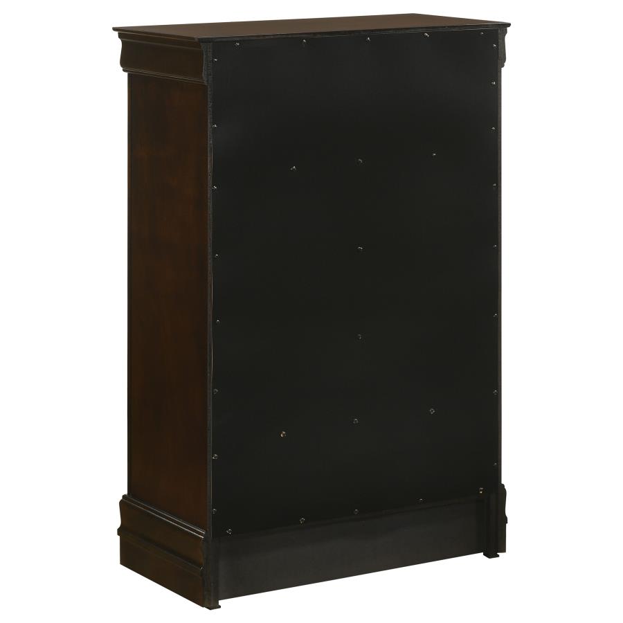 (image for) Louis Philippe 5-drawer Bedroom Chest Cappuccino