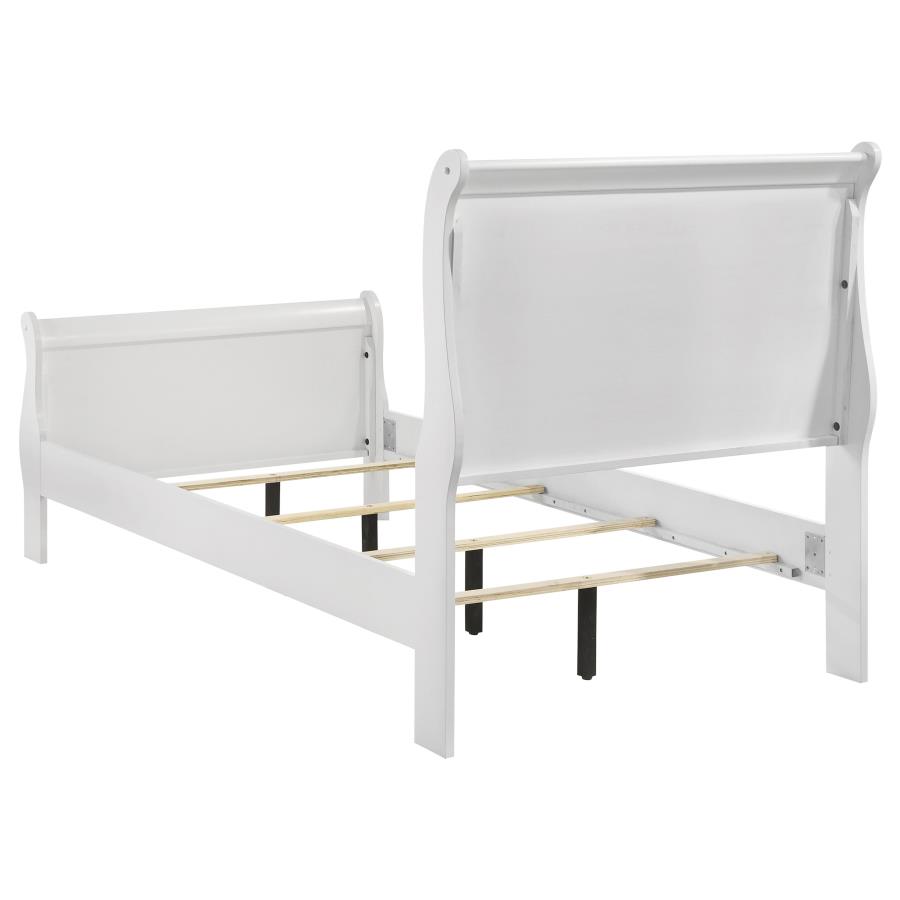 (image for) Louis Philippe 4-piece Twin Bedroom Set White