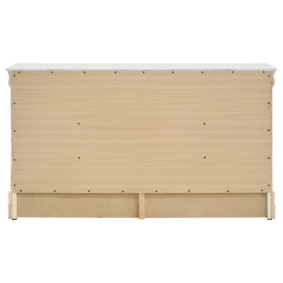 (image for) Louis Philippe 6-drawer Dresser White