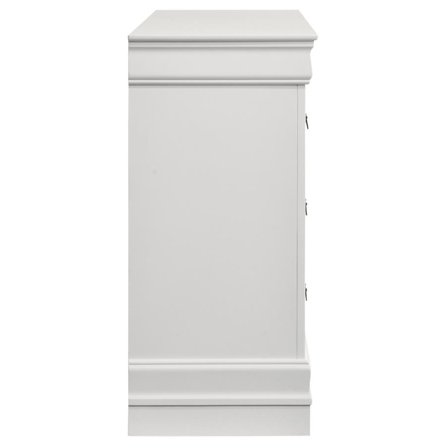 (image for) Louis Philippe 6-drawer Dresser White