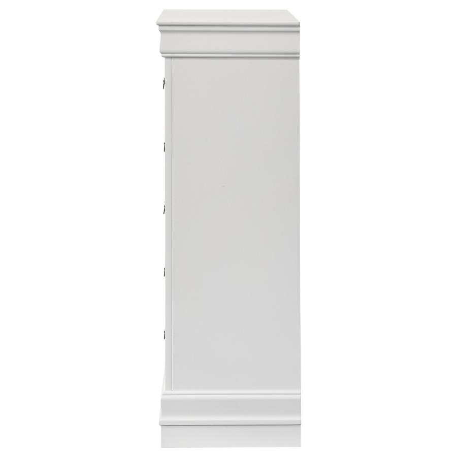 (image for) Louis Philippe 5-drawer Bedroom Chest White