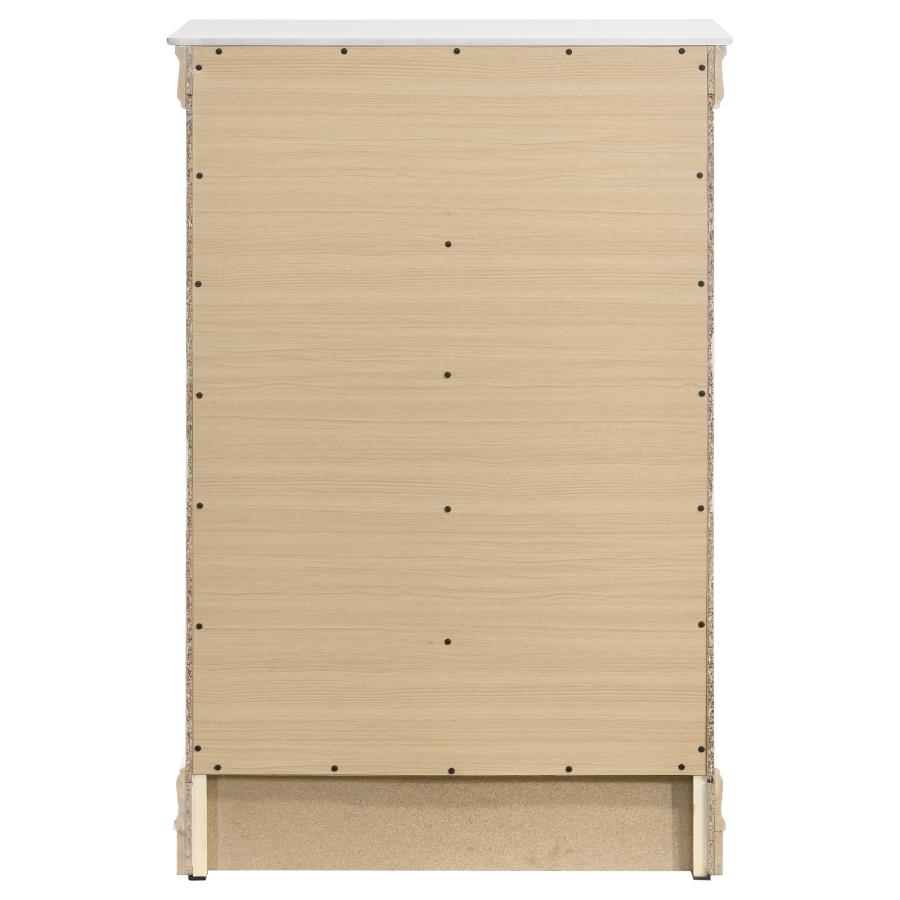 (image for) Louis Philippe 5-drawer Bedroom Chest White