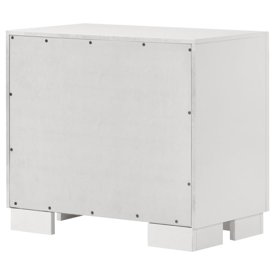 (image for) Jessica 2-drawer Nightstand Cream White