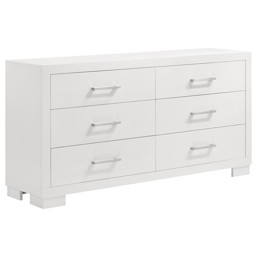 (image for) Jessica 6-drawer Dresser Cream White