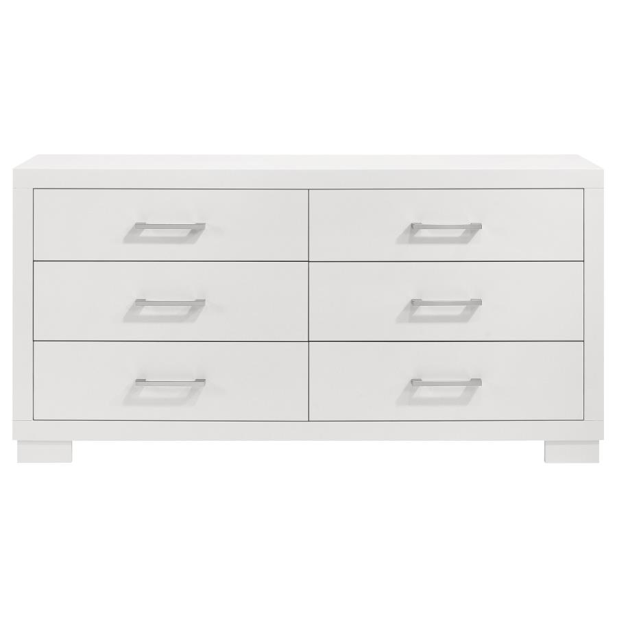 (image for) Jessica 6-drawer Dresser Cream White