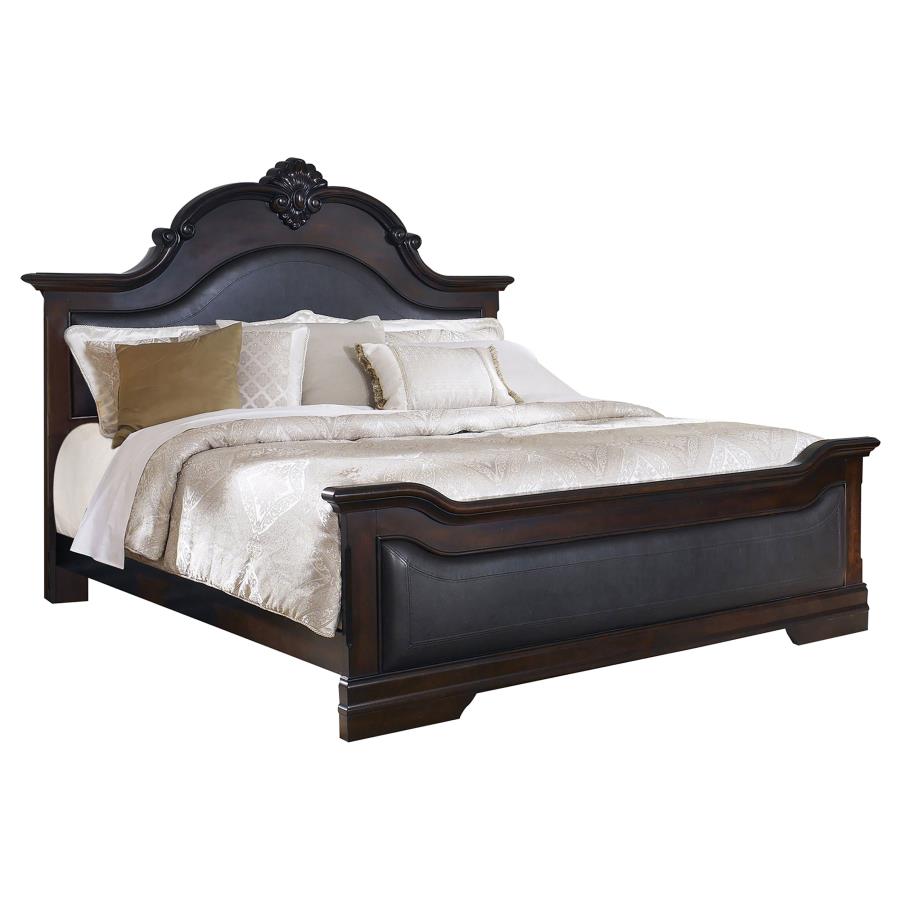 (image for) Cambridge 4-piece Eastern King Bedroom Set Cappuccino