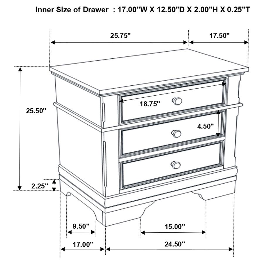 (image for) Cambridge 5-piece Eastern King Bedroom Set Cappuccino