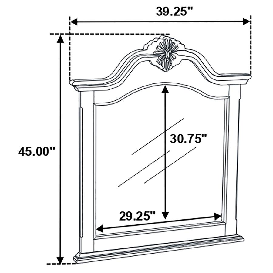 (image for) Cambridge 4-piece Queen Bedroom Set Cappuccino