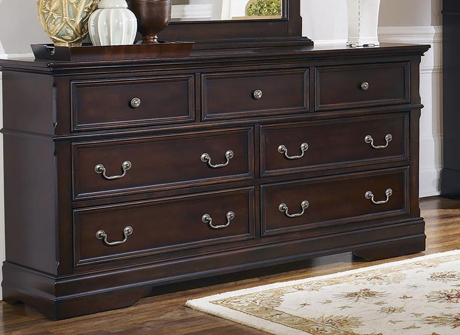 (image for) Cambridge 7-drawer Dresser Cappuccino