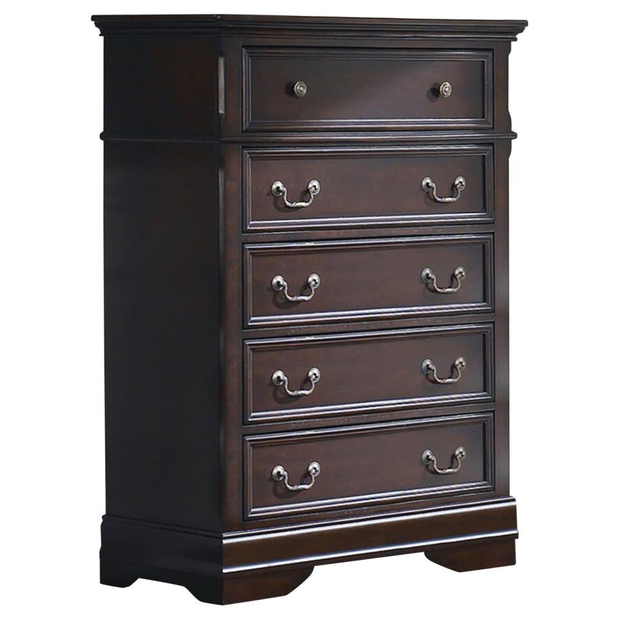 (image for) Cambridge 5-drawer Bedroom Chest Cappuccino