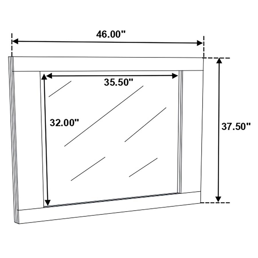 (image for) Felicity Dresser Mirror White High Gloss