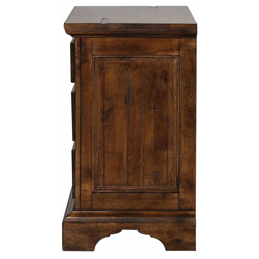 (image for) Elk Grove 3-drawer Nightstand Vintage Bourbon