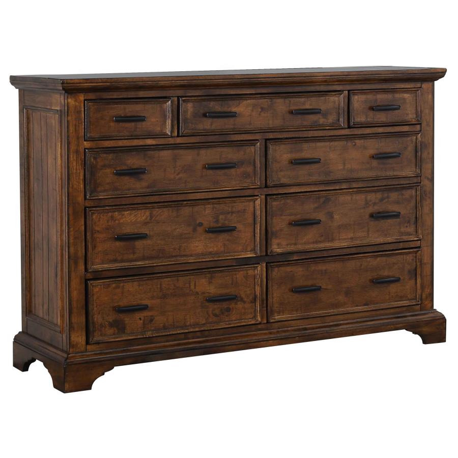 (image for) Elk Grove 9-drawer Dresser Vintage Bourbon - Click Image to Close