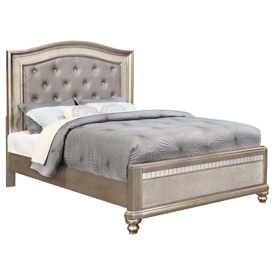 (image for) Bling Game 5-piece California King Bedroom Set Platinum