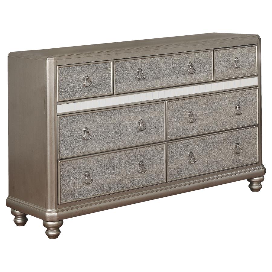 (image for) Bling Game 7-drawer Dresser Metallic Platinum