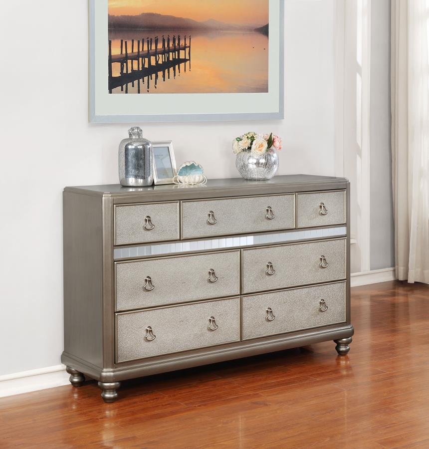 (image for) Bling Game 7-drawer Dresser Metallic Platinum