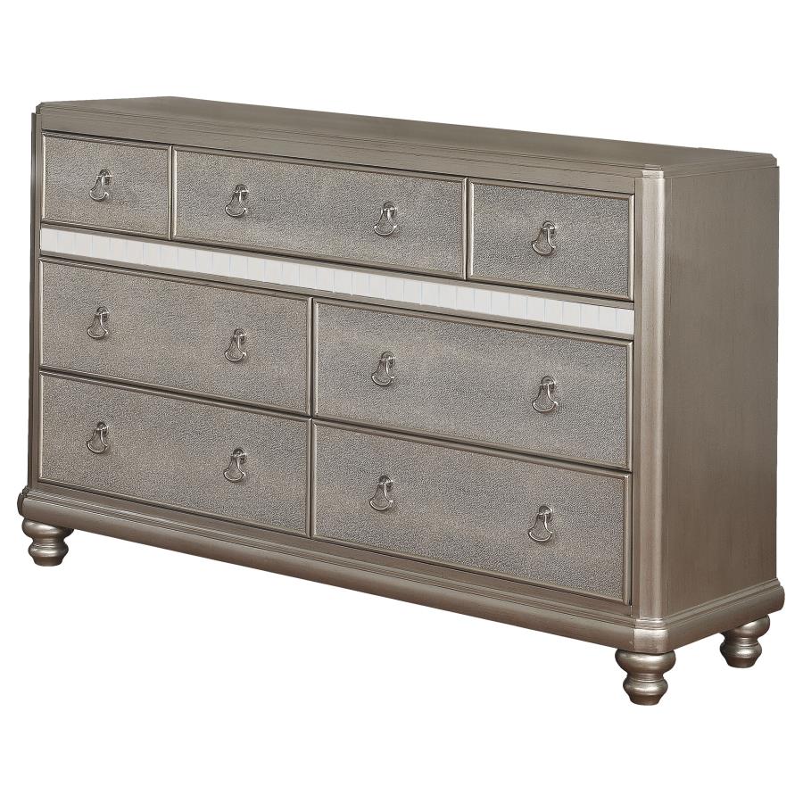 (image for) Bling Game 7-drawer Dresser Metallic Platinum