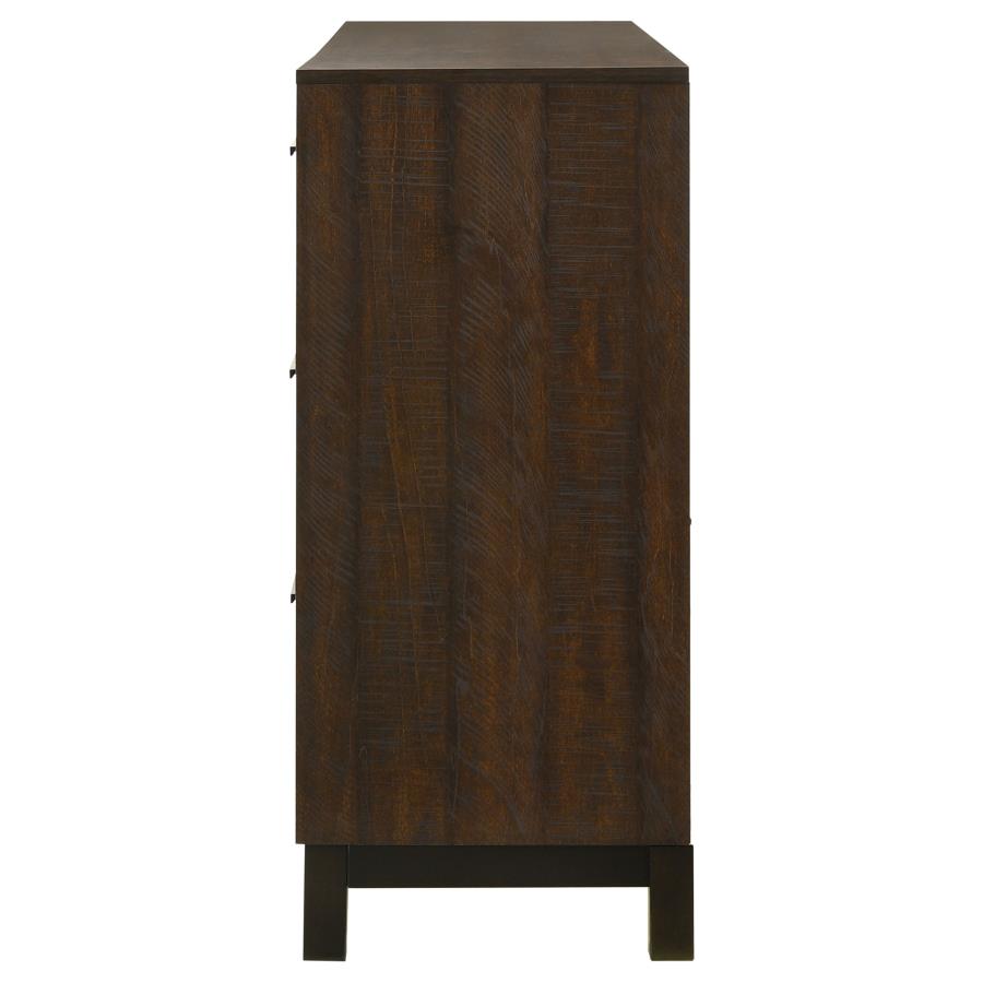 (image for) Edmonton 6-drawer Dresser Rustic Tobacco