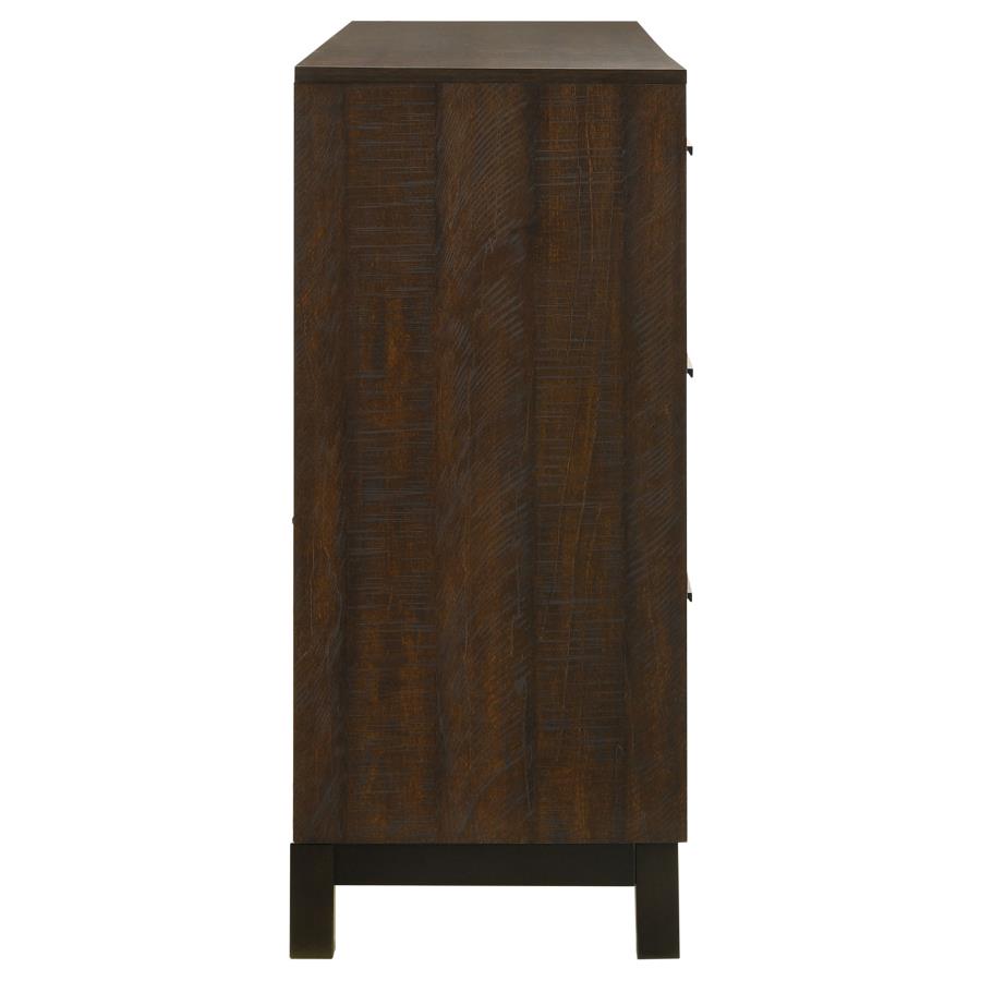 (image for) Edmonton 6-drawer Dresser Rustic Tobacco