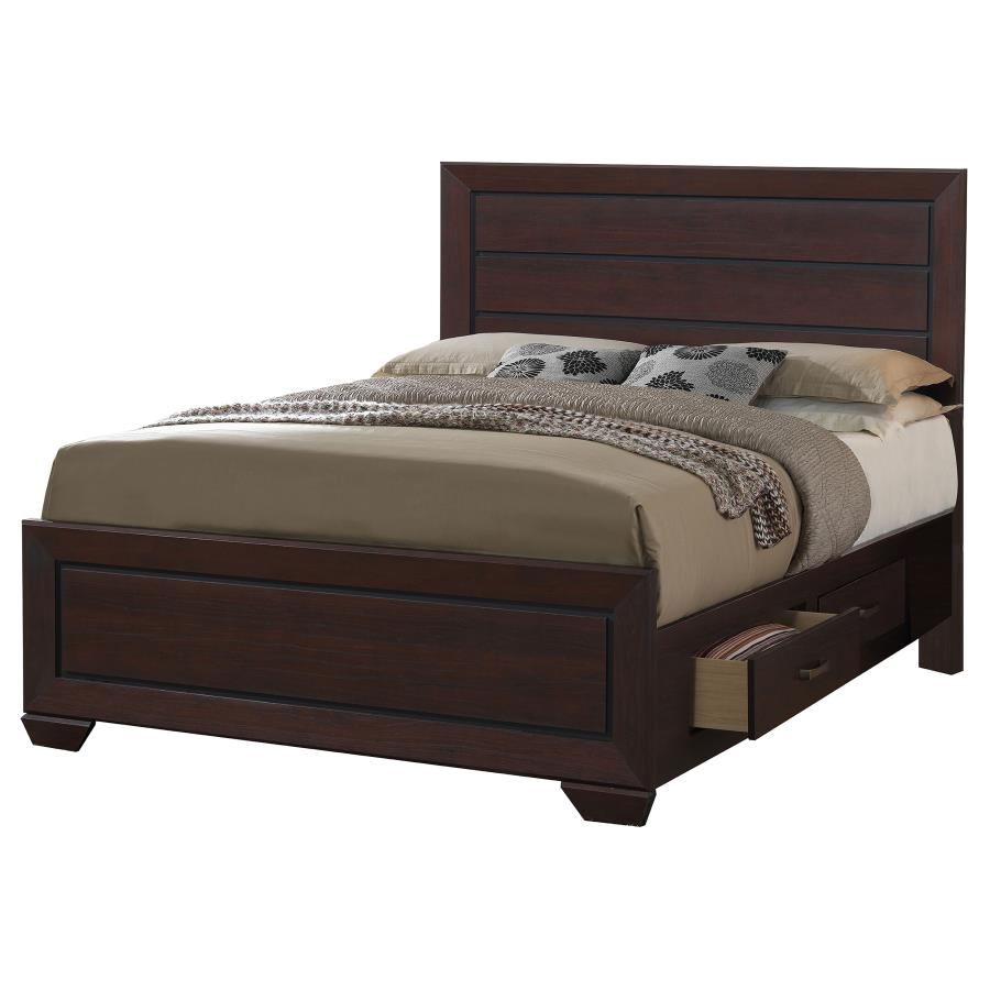 (image for) Kauffman 5-piece Eastern King Bedroom Set Dark Cocoa