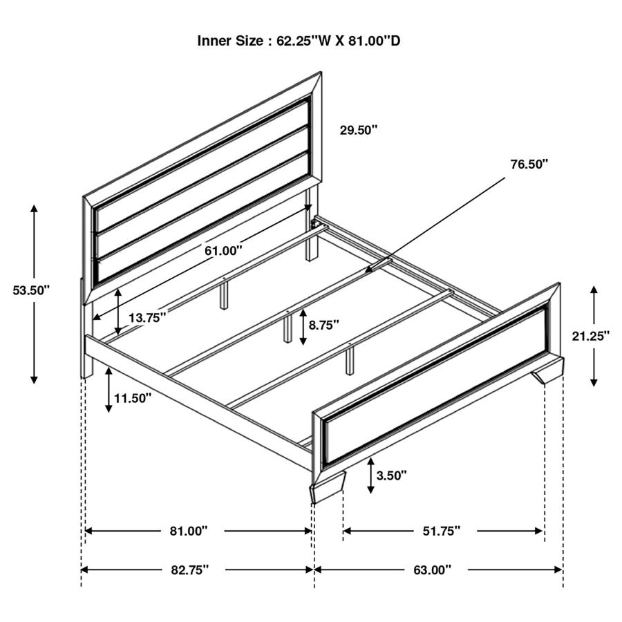 (image for) Kauffman Wood Queen Panel Bed Dark Cocoa