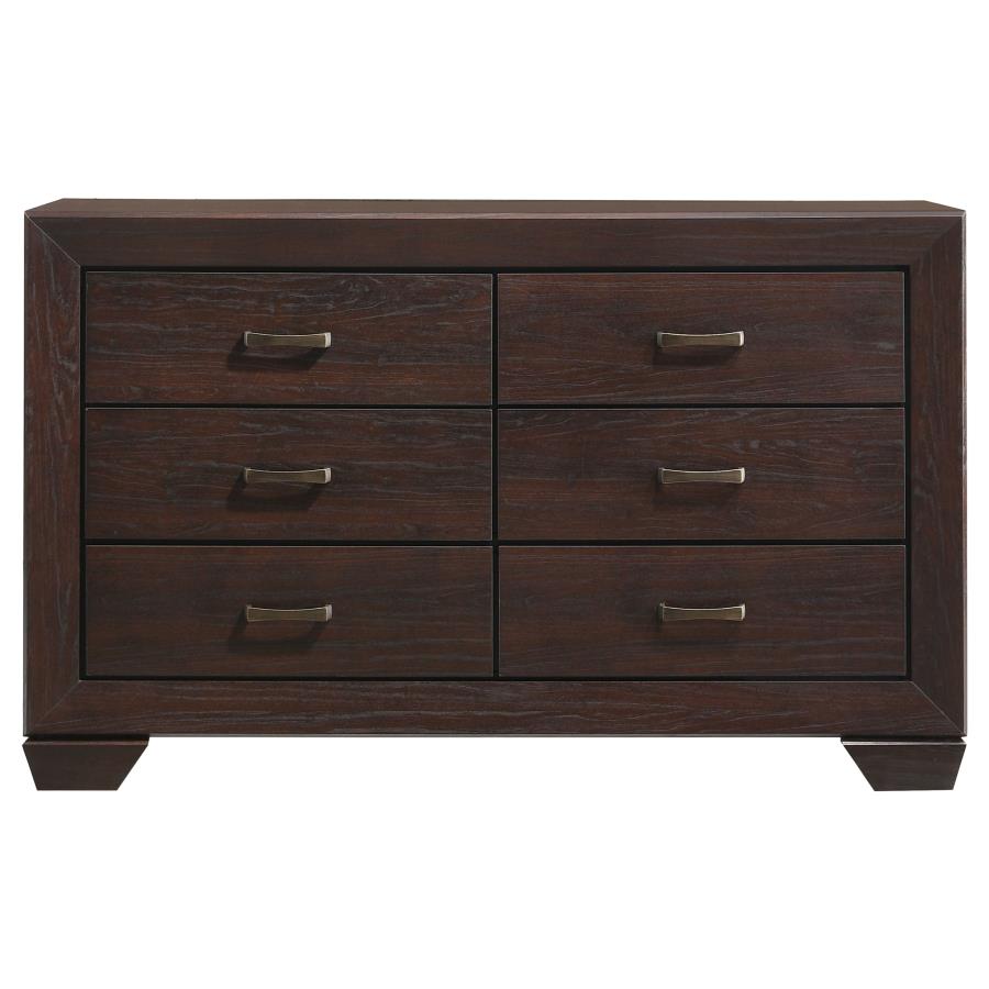 (image for) Kauffman 6-drawer Dresser Dark Cocoa