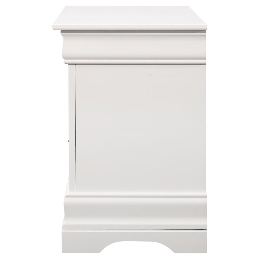 (image for) Louis Philippe 2-drawer Nightstand White