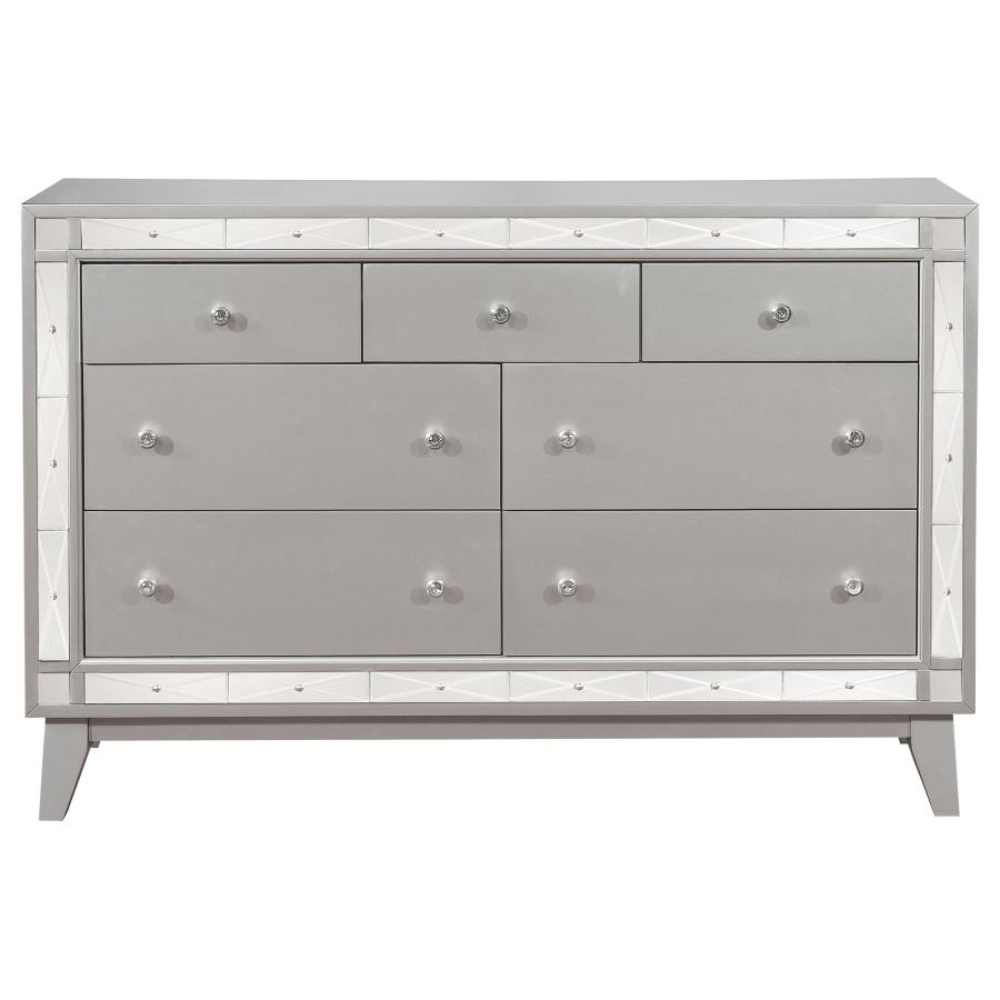 (image for) Leighton 7-drawer Dresser Metallic Mercury