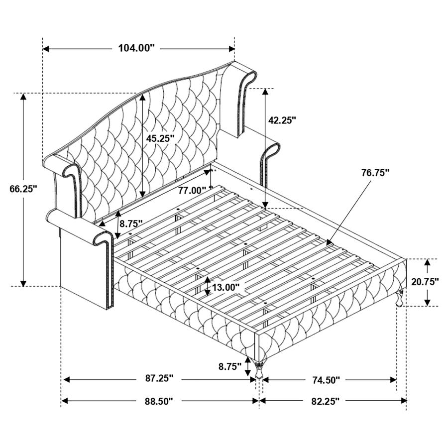 (image for) Deanna 4-piece Eastern King Bedroom Set Grey