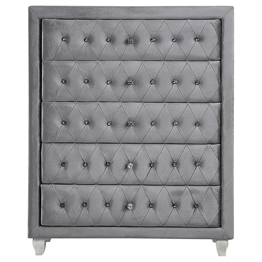 (image for) Deanna 5-piece California King Bedroom Set Grey