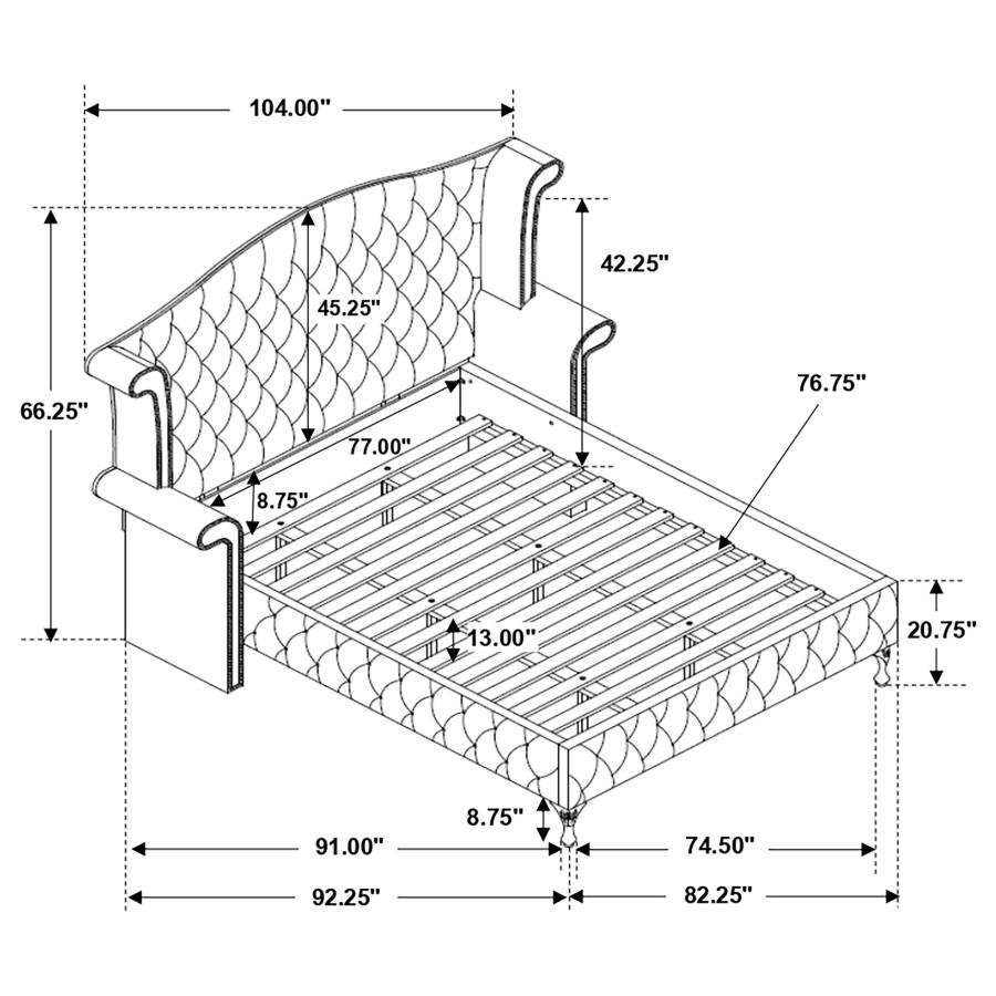 (image for) Deanna 5-piece California King Bedroom Set Grey