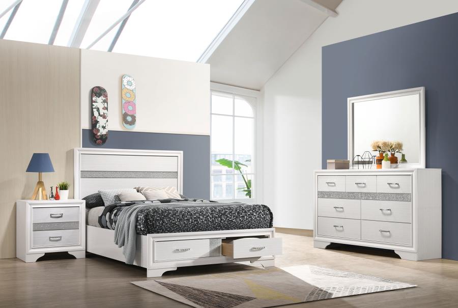 (image for) Miranda 4-piece Full Bedroom Set White