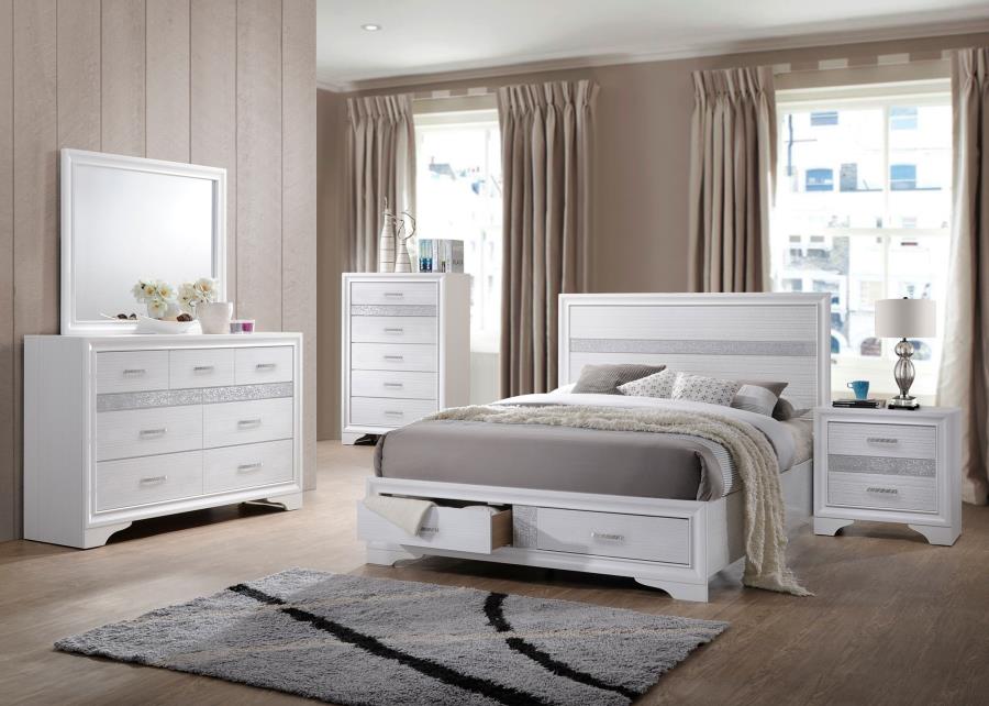 (image for) Miranda 5-piece Eastern King Bedroom Set White