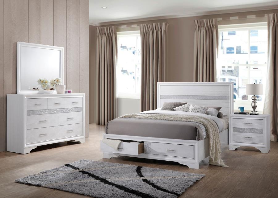 (image for) Miranda 4-piece Queen Bedroom Set White