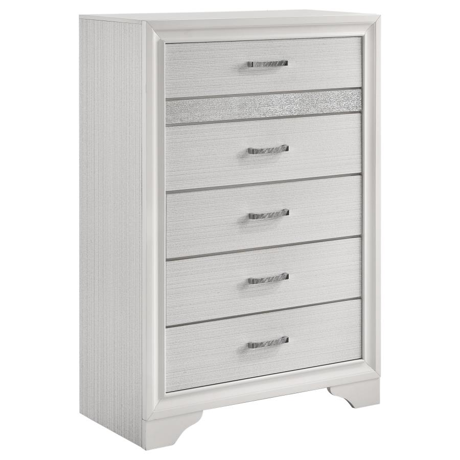 (image for) Miranda 5-drawer Bedroom Chest White