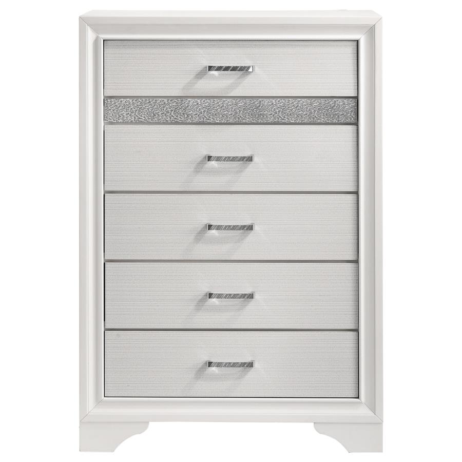 (image for) Miranda 5-drawer Bedroom Chest White