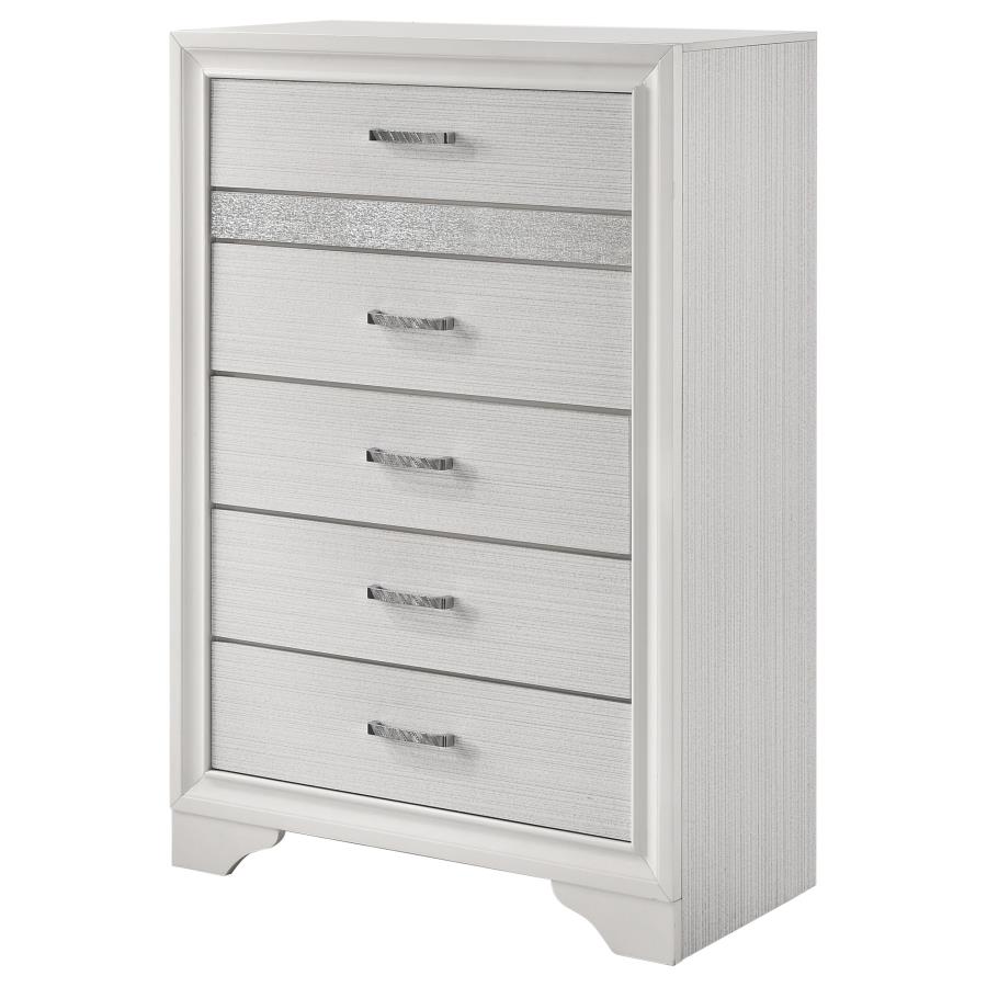 (image for) Miranda 5-drawer Bedroom Chest White