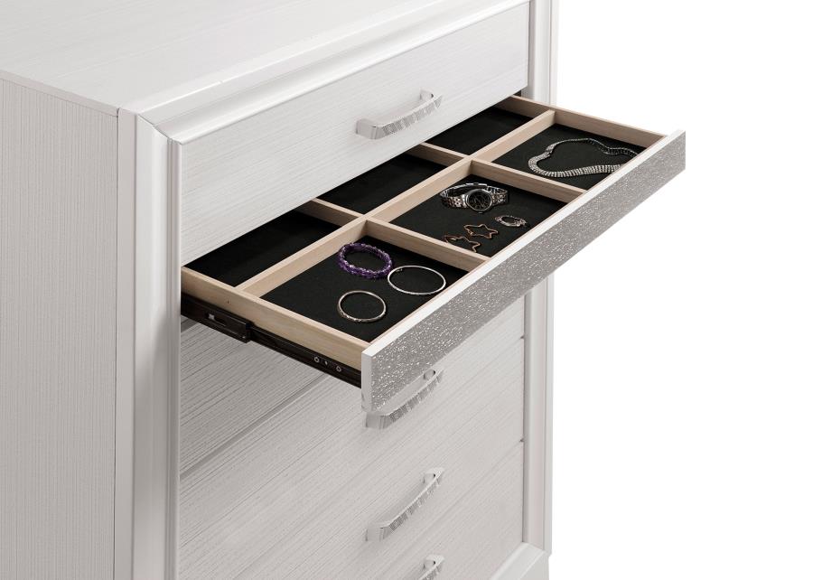 (image for) Miranda 5-drawer Bedroom Chest White