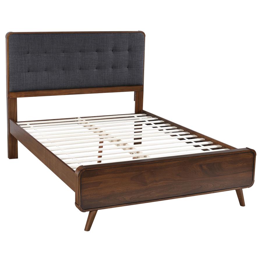 (image for) Robyn Wood Full Platform Bed Dark Walnut