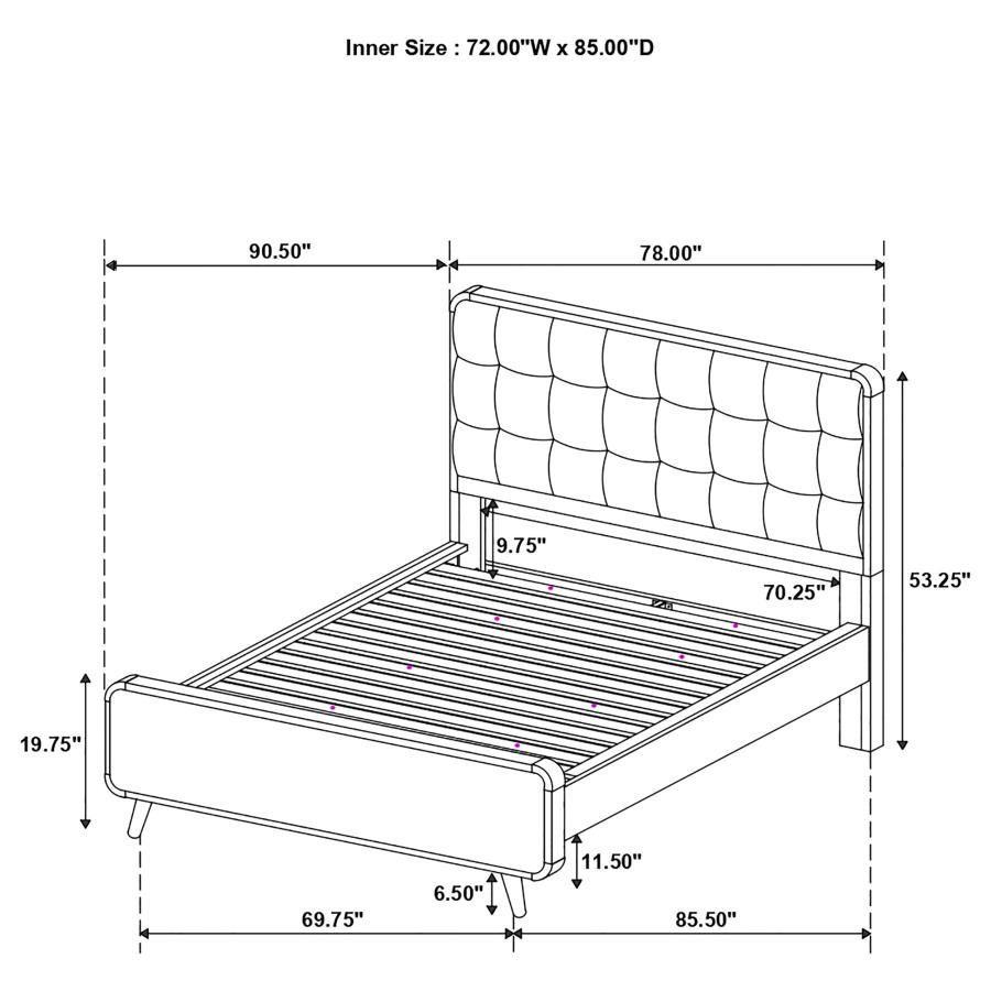 (image for) Robyn 5-piece California King Bedroom Set Dark Walnut