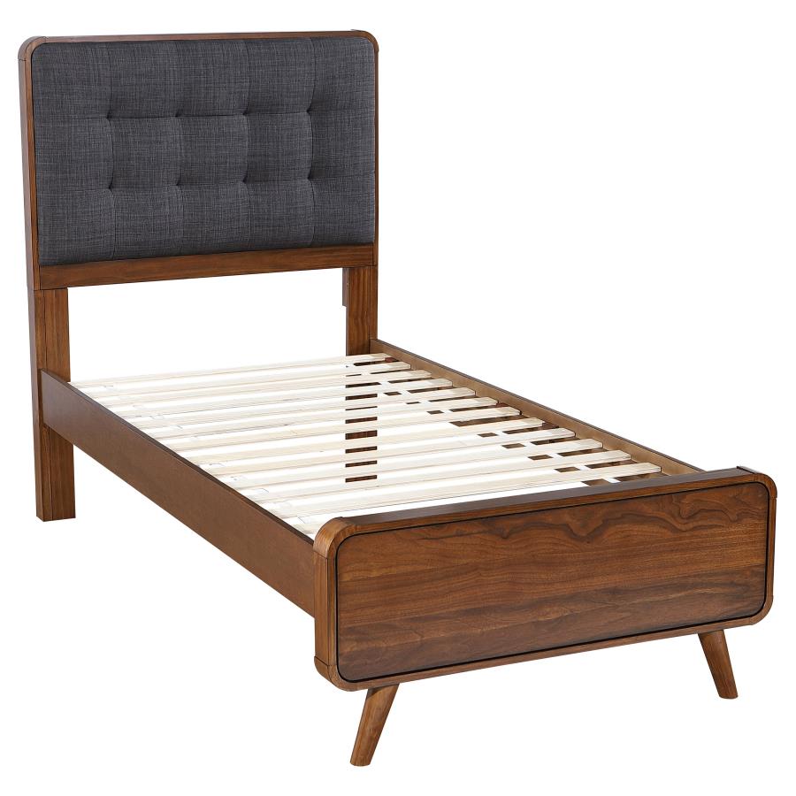(image for) Robyn Wood Twin Platform Bed Dark Walnut
