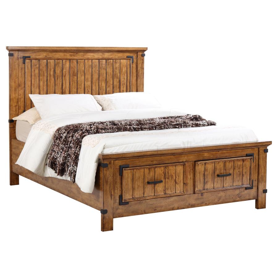 (image for) Brenner 4-piece California King Bedroom Set Rustic Honey