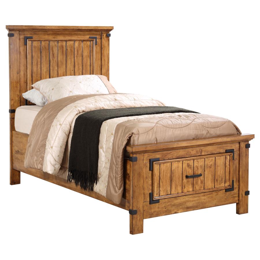 (image for) Brenner 4-piece Twin Bedroom Set Rustic Honey