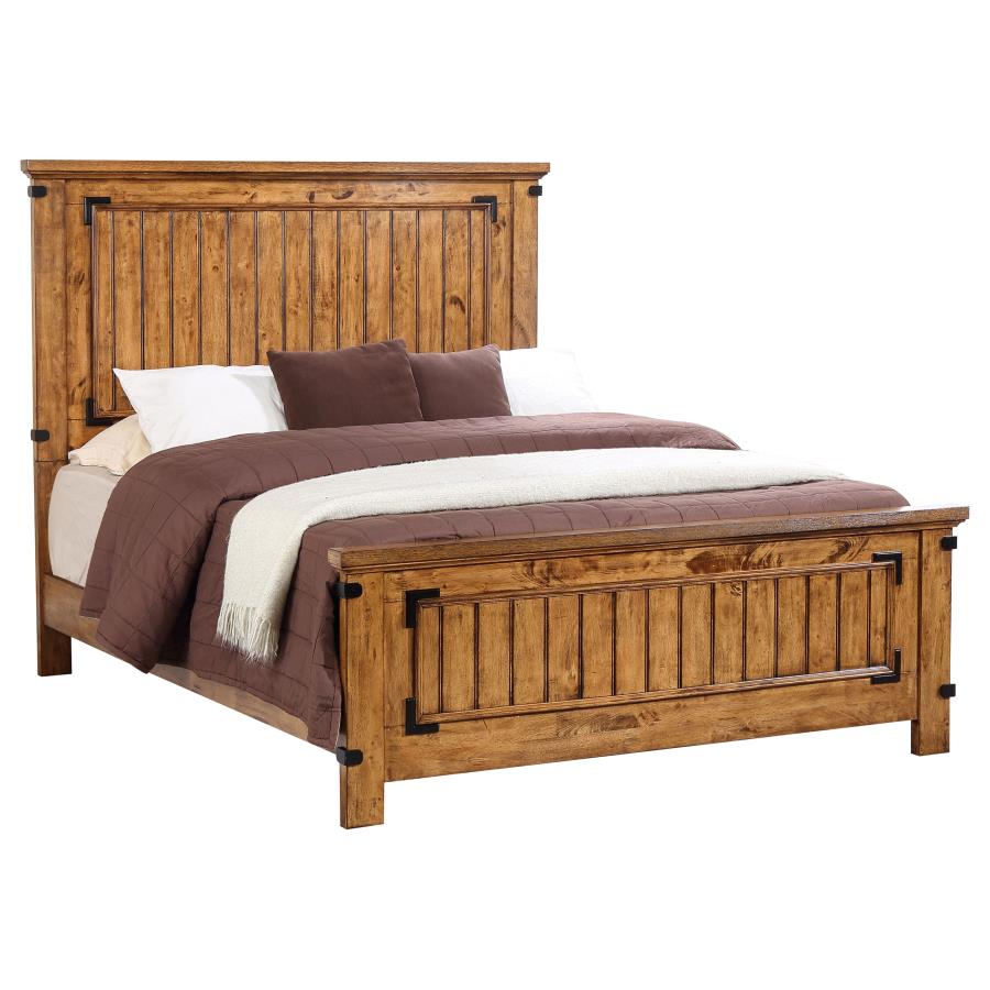 (image for) Brenner 4-piece California King Bedroom Set Rustic Honey