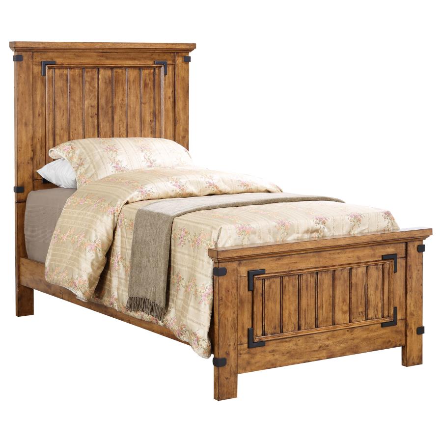 (image for) Brenner 4-piece Twin Bedroom Set Rustic Honey