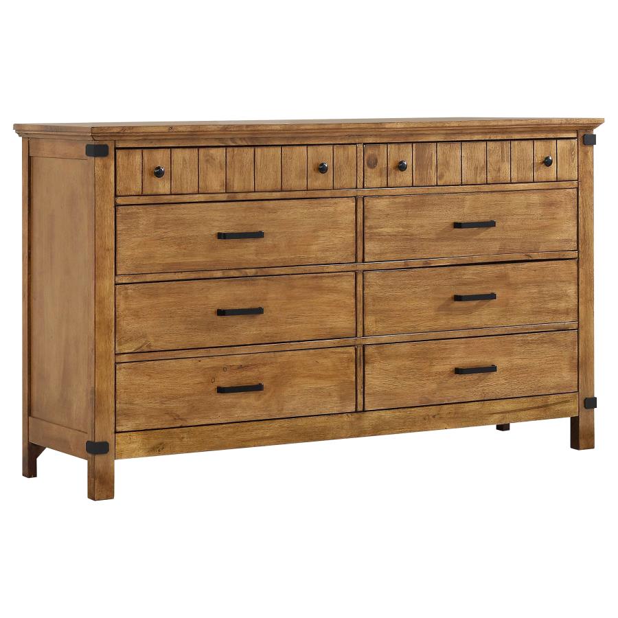 (image for) Brenner 8-drawer Dresser Rustic Honey