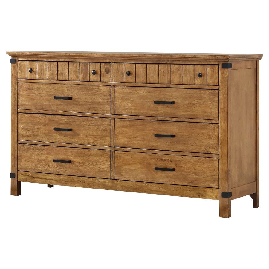 (image for) Brenner 8-drawer Dresser Rustic Honey