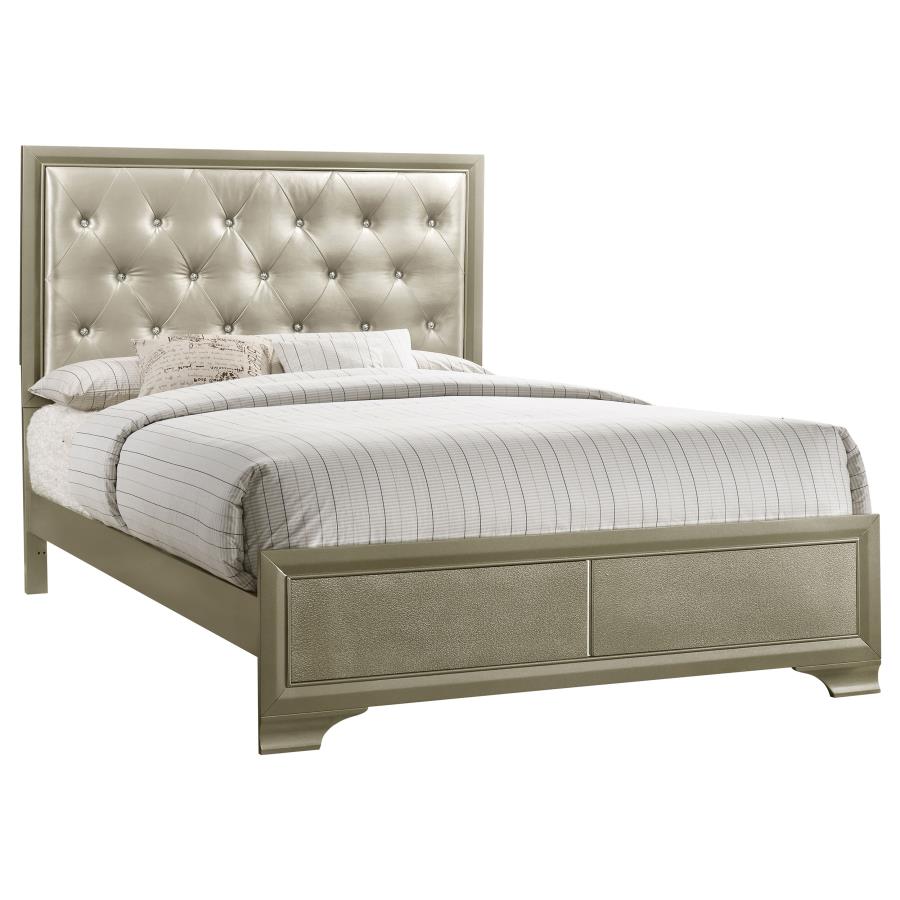 (image for) Beaumont 4-piece Eastern King Bedroom Set Champagne