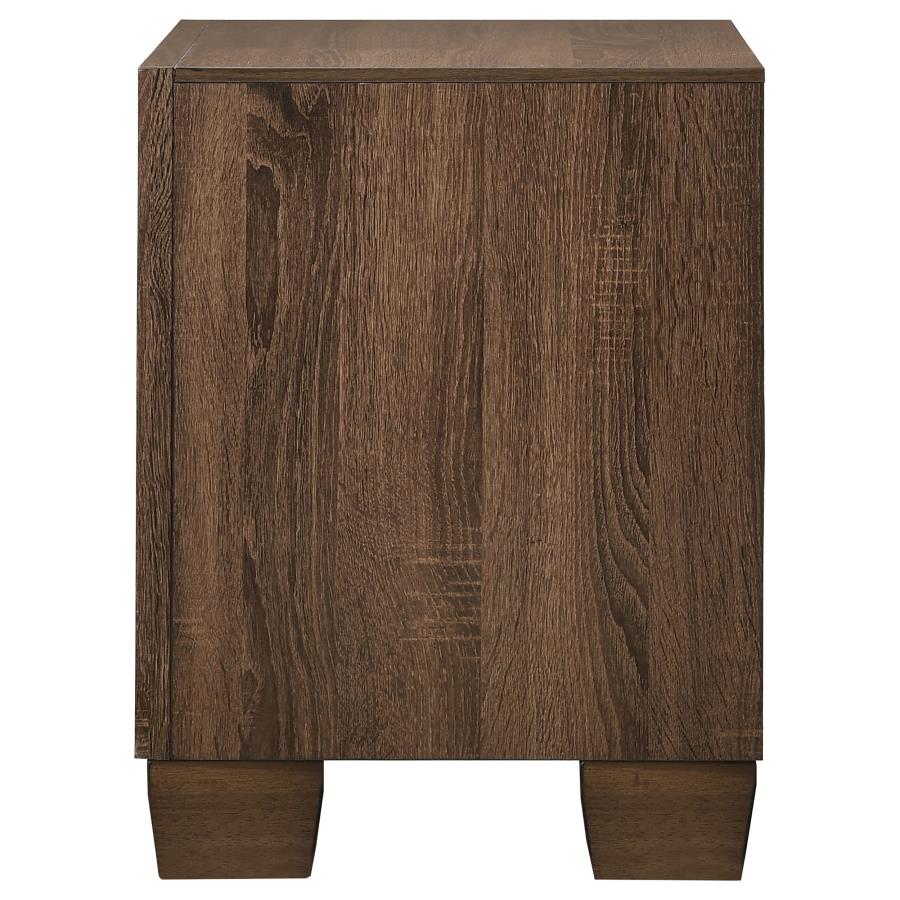 (image for) Brandon 2-drawer Nightstand Warm Brown